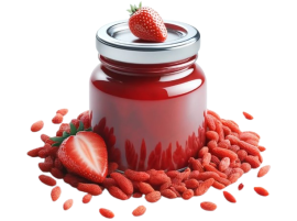 Confettura Extra di Fragole e Goji bio
