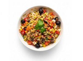 Insalata di Kamut Mediterranea Bio - Piatto Pronto Bio - Acquistala ora su Panierebio.com