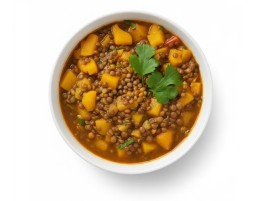Zuppa di Lenticchie e Zucca Bio - Piatto Pronto Bio - Acquistala ora su Panierebio.com