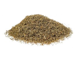 Santoreggia biologica essiccata e sbriciolata